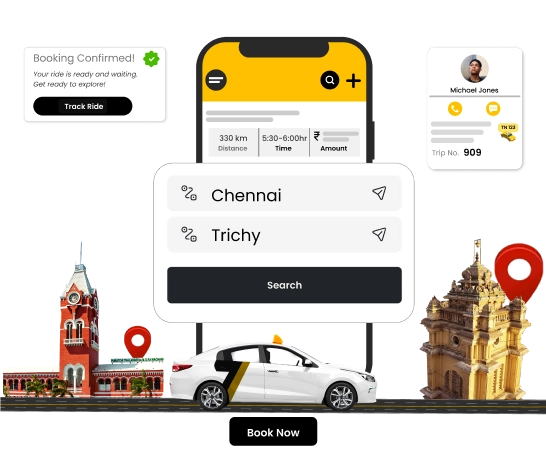 Book Chennai to Trichy Cab for a Comfortable Ride Book a Chennai to Trichy cab for a safe and comfortable journey at the best prices with taxi services.